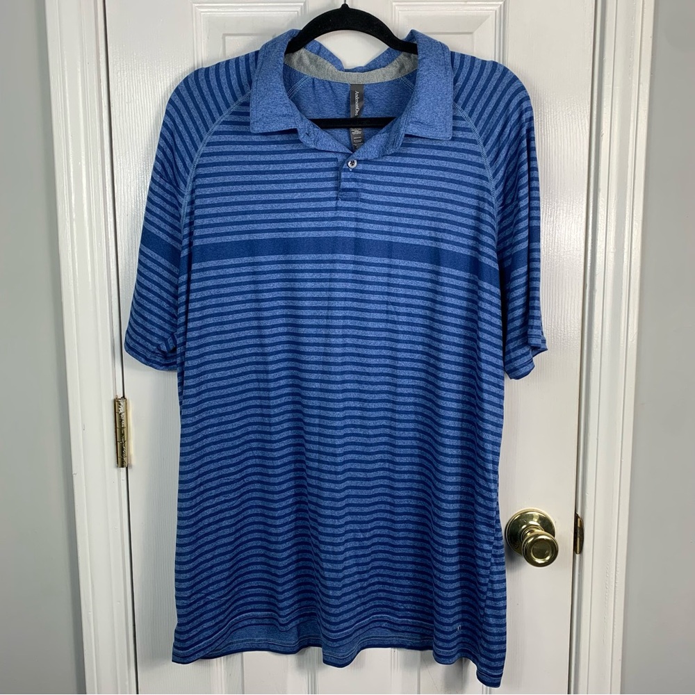 Anderson Ord Bronko Golf Polo Blueberry Heather Mens XL